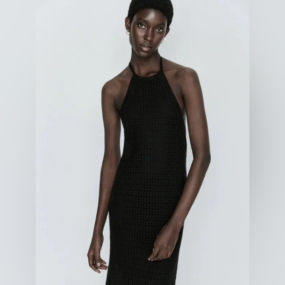 Massimo Dutti crochet maxi dress, XS, NWT